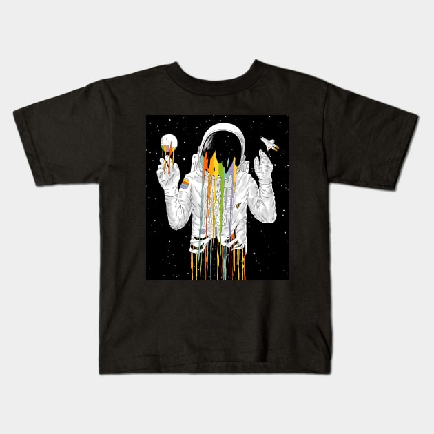 A Dreamful Existence Kids T-Shirt by normanduenas